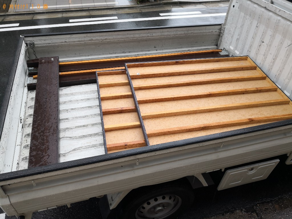 マットレス付きセミダブルベッドの回収・処分ご依頼 お客様の声