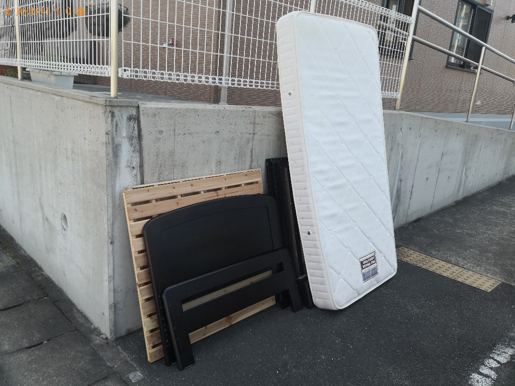 マットレス付きシングルベッドの回収・処分　お客様の声